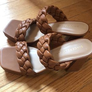 High heeled sandals